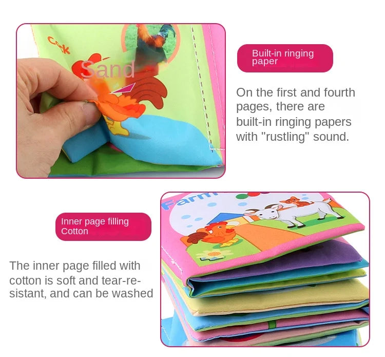 Baby Soft Cloth Book for Newborns