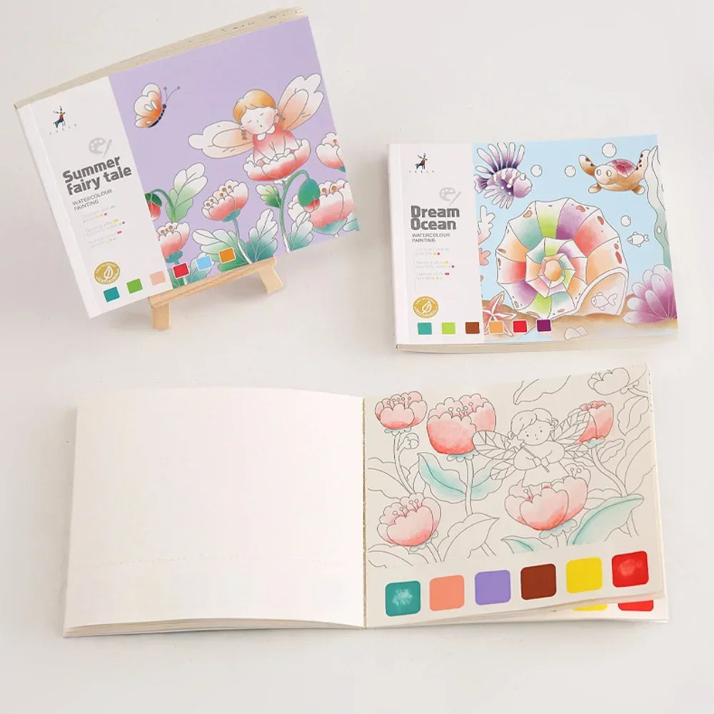 Creative Watercolor Painting Book for Kids