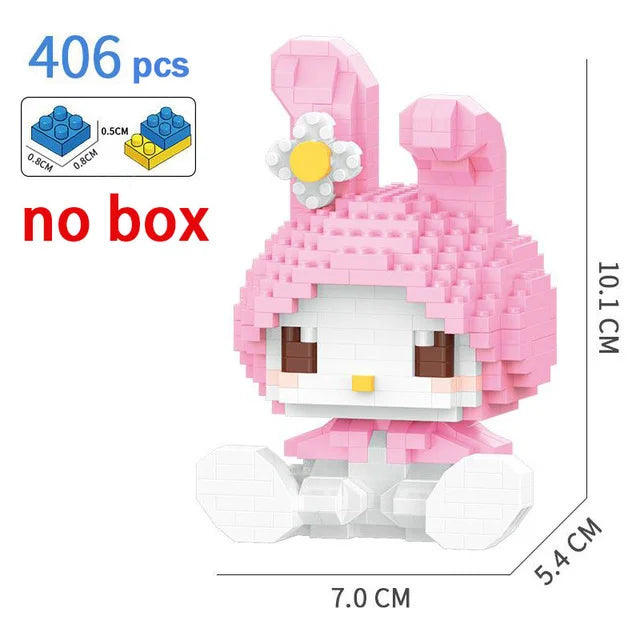 Hello Kitty Block Sanrio Anime Building Figure