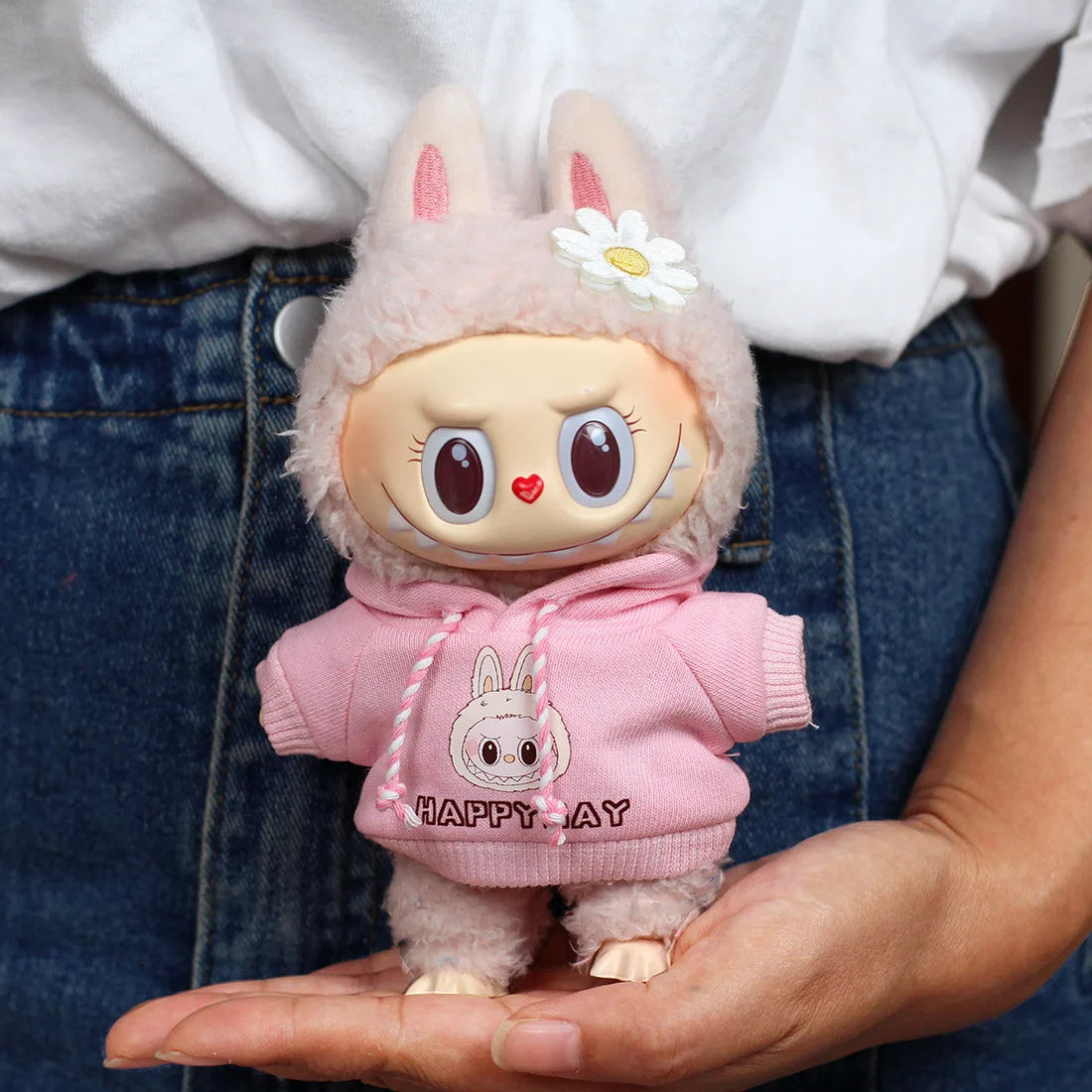 Labubu Idol Doll Clothes – Hoodie & Jeans Set