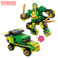 Prehistoric dinosaur-themed building block set