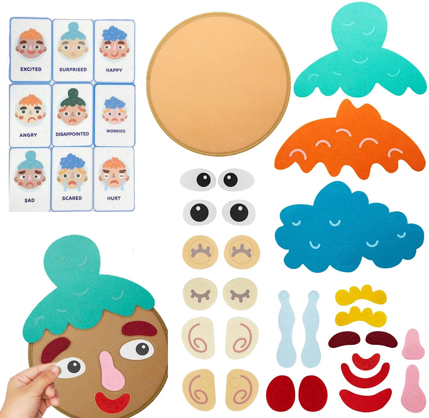 Kids Montessori Facial Expression Game