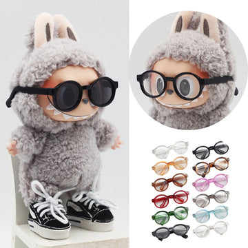 Mini Transparent Doll Glasses