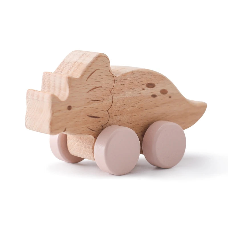 Wooden Dinosaur Car Teether