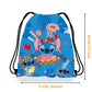 Disney Anime Stitch Non woven Drawstring Bag Kawaii Lilo & Stitch Birthday Party Gift Bag Children Shoulder Storage Bag Gifts