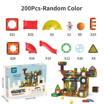 Light Magnetic Tiles Building Blocks