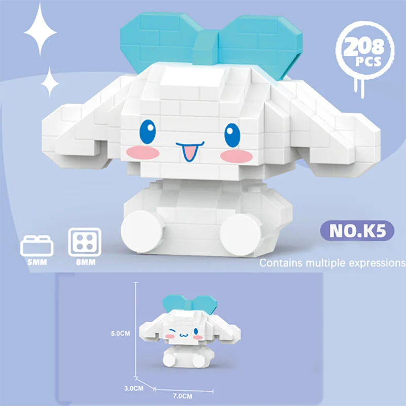 Hello Kitty Block Sanrio Anime Building Figure