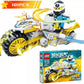 Prehistoric dinosaur-themed building block set