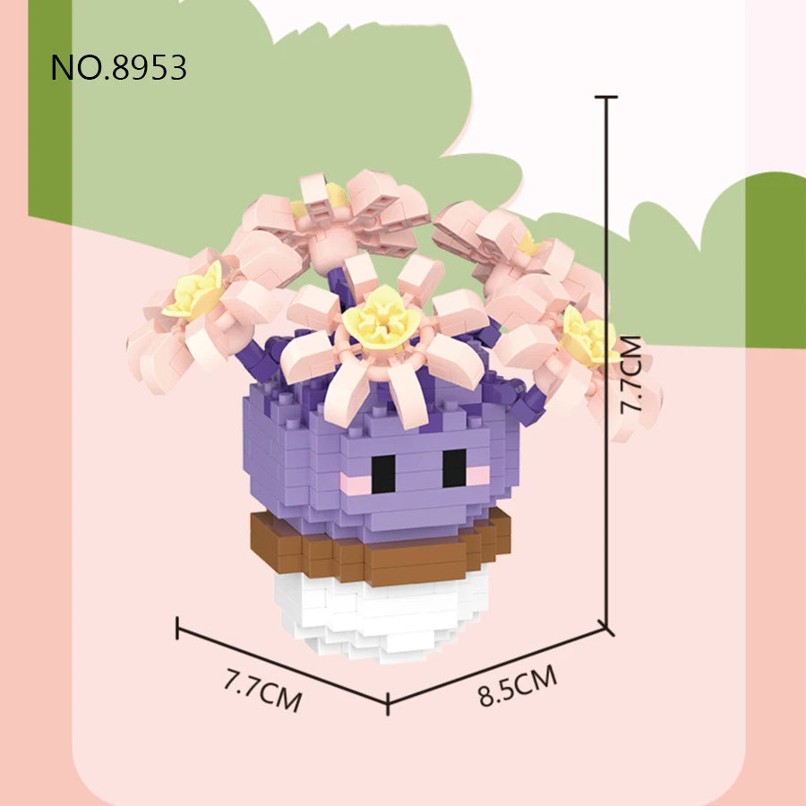 DIY Mini Potted Cactus Building Block Set