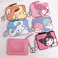 Sanrio Kawaii Leather Card Holder Coin Wallet Key Chain Pendant