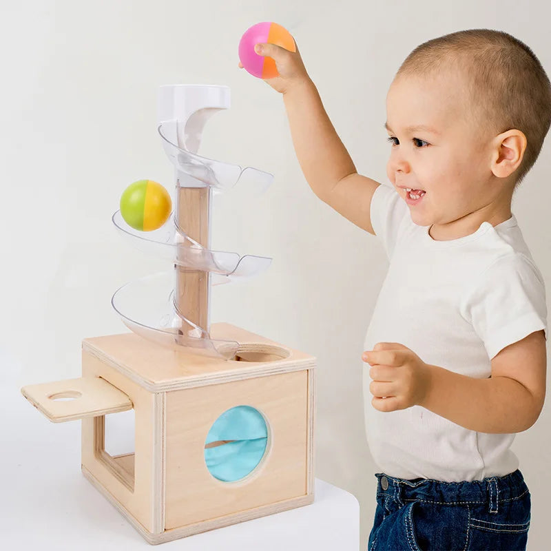 Montessori Rolling Ball Tower Toy