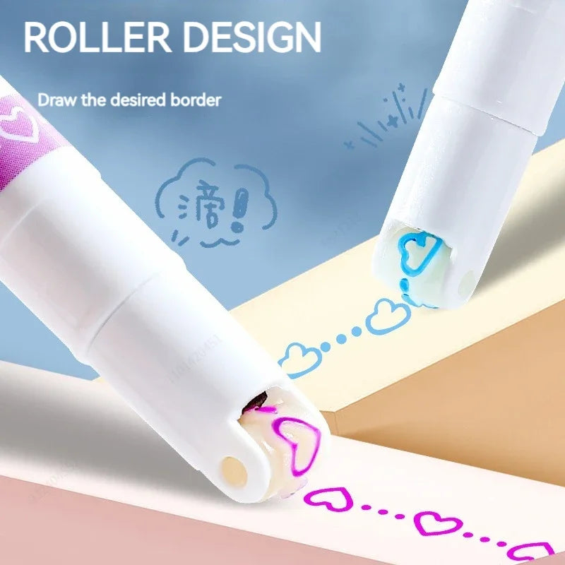 Flower Line Shape Highlighter Pen Set