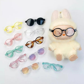 Mini Transparent Doll Glasses