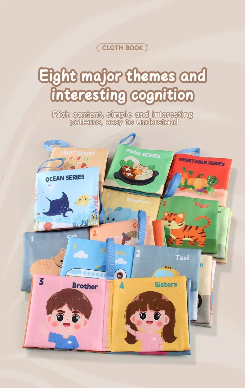 3D Baby Cloth Book Early Education Toys