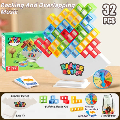 64 Kids Balance Building Blocks