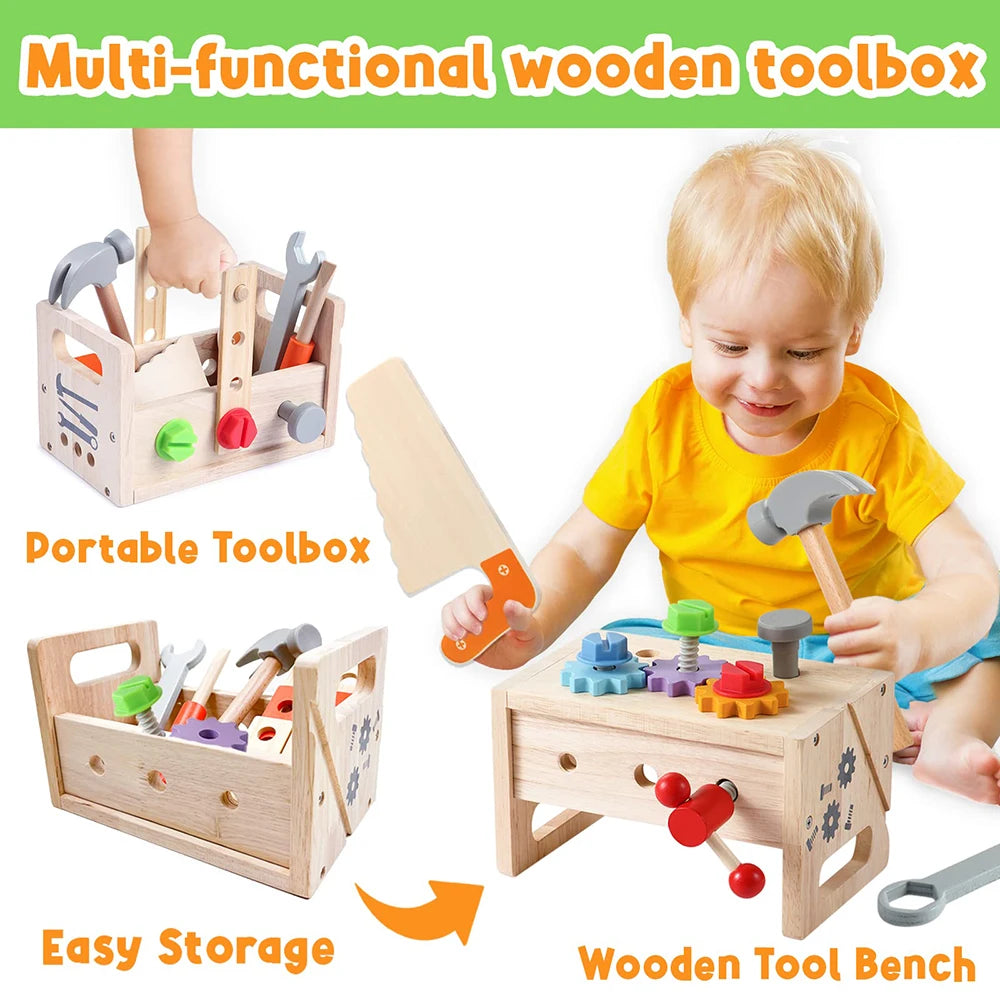 Kids Tool Bench Wooden Set