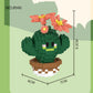 DIY Mini Potted Cactus Building Block Set