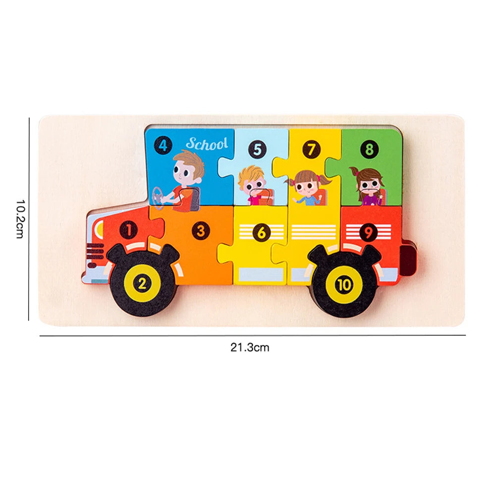 High Quality 3D Wooden Animal Puzzles