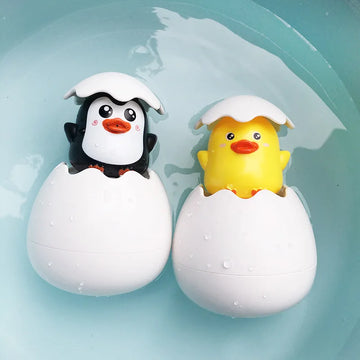 Baby Bathing Toy Kids Cute Duck Penguin Egg Water Spray