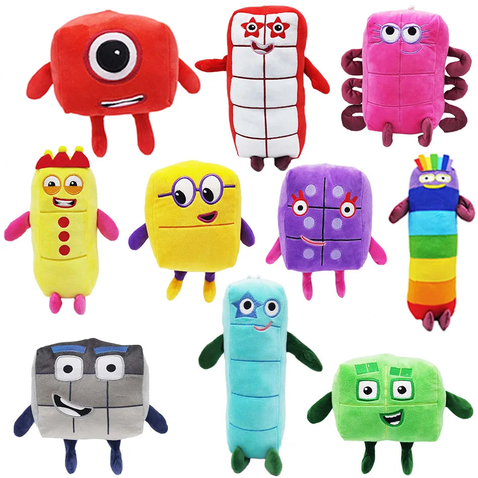 Educational Number Plush Dolls (14-18cm)