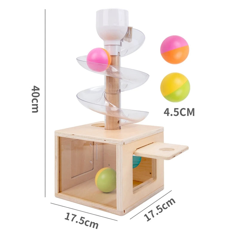 Montessori Rolling Ball Tower Toy