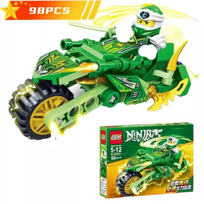 Prehistoric dinosaur-themed building block set