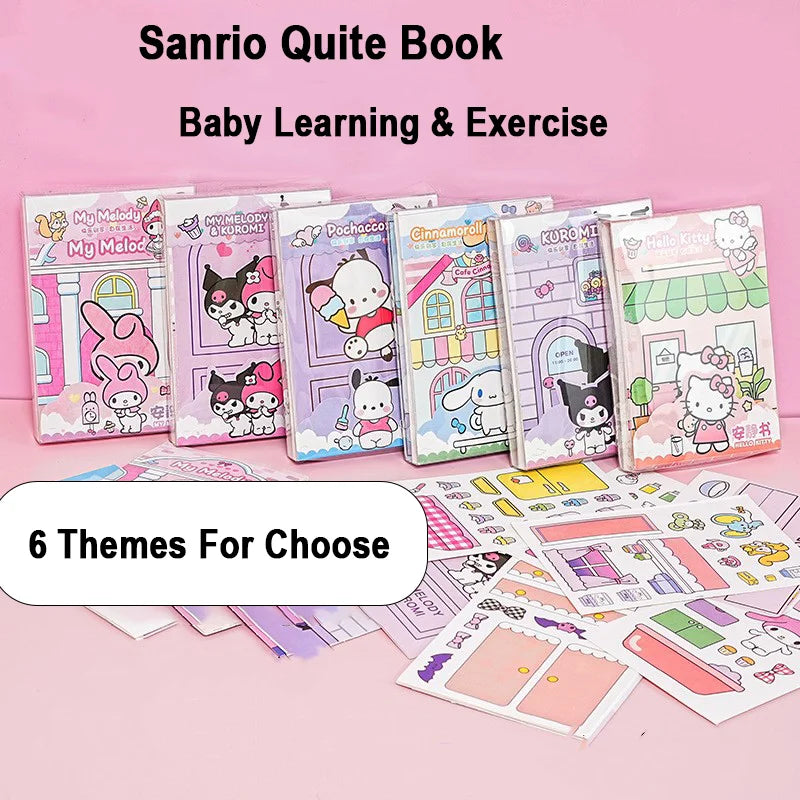 Sanrio Kawaii Reusable Cartoon Sticker Book