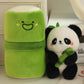 Cute 10cm Bamboo Panda Plush Toy Small Pendant