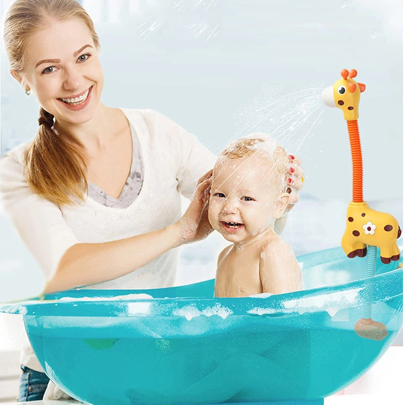 Giraffe Electric Spray Water Squirt Sprinkler Baby Bath Toys