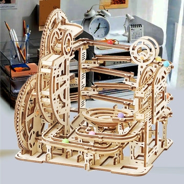 3D Wooden Marble Run Model Kit