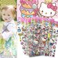 12pcs Hello Kitty 3D Bubble Stickers