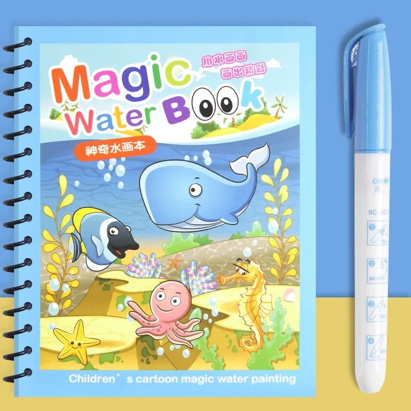 Magic Water Drawing Book