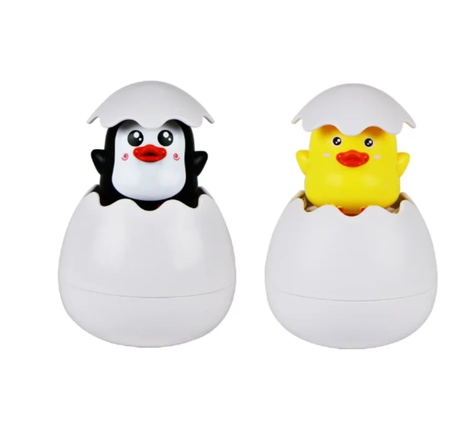 Baby Bathing Toy Kids Cute Duck Penguin Egg Water Spray