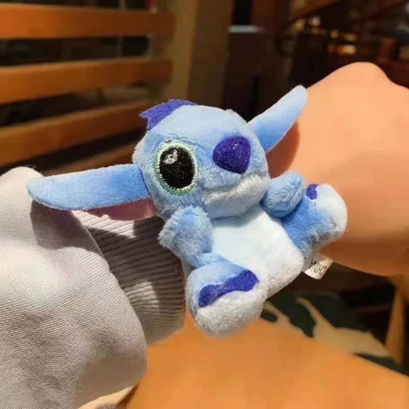 Disney Lilo & Stitch Wristband Cute Cartoon Stitch Kids Snap Circle Plush Wristband Doll Accessory Wedding Party Holiday Gift