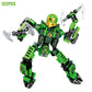 Prehistoric dinosaur-themed building block set
