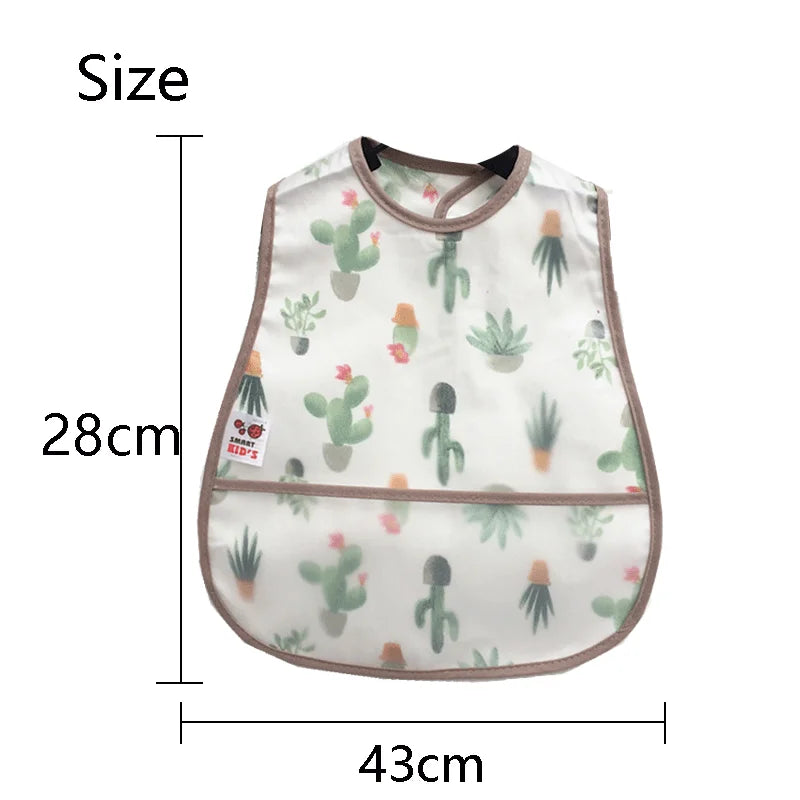 Cartoon Pattern EVA Waterproof Baby Bibs