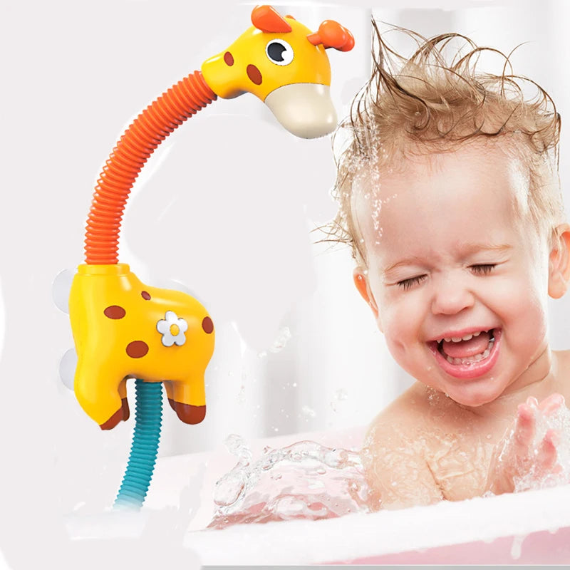 Giraffe Electric Spray Water Squirt Sprinkler Baby Bath Toys