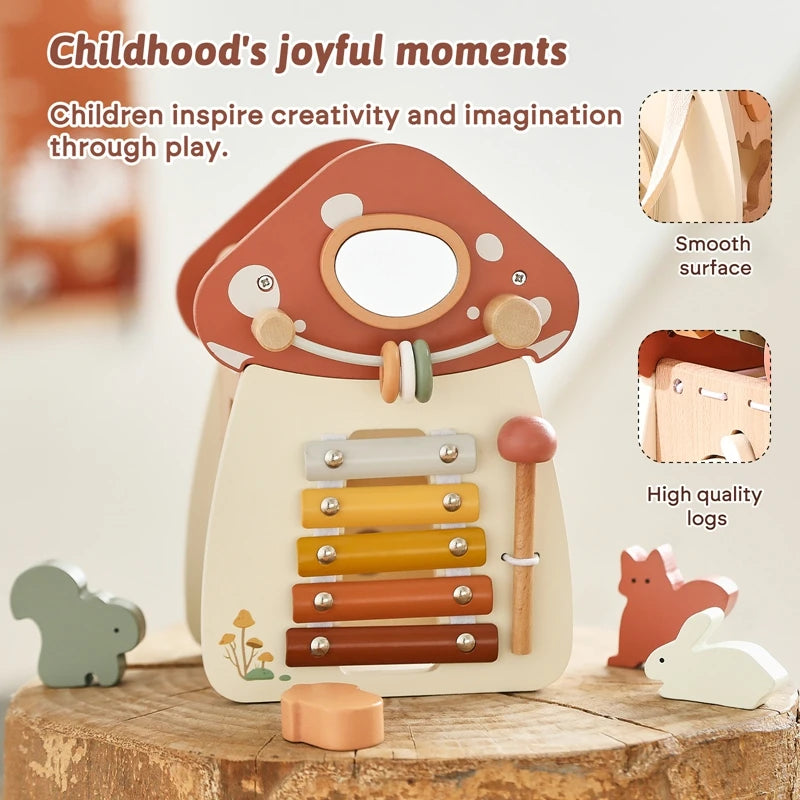 Montessori Mushroom Castle Toy