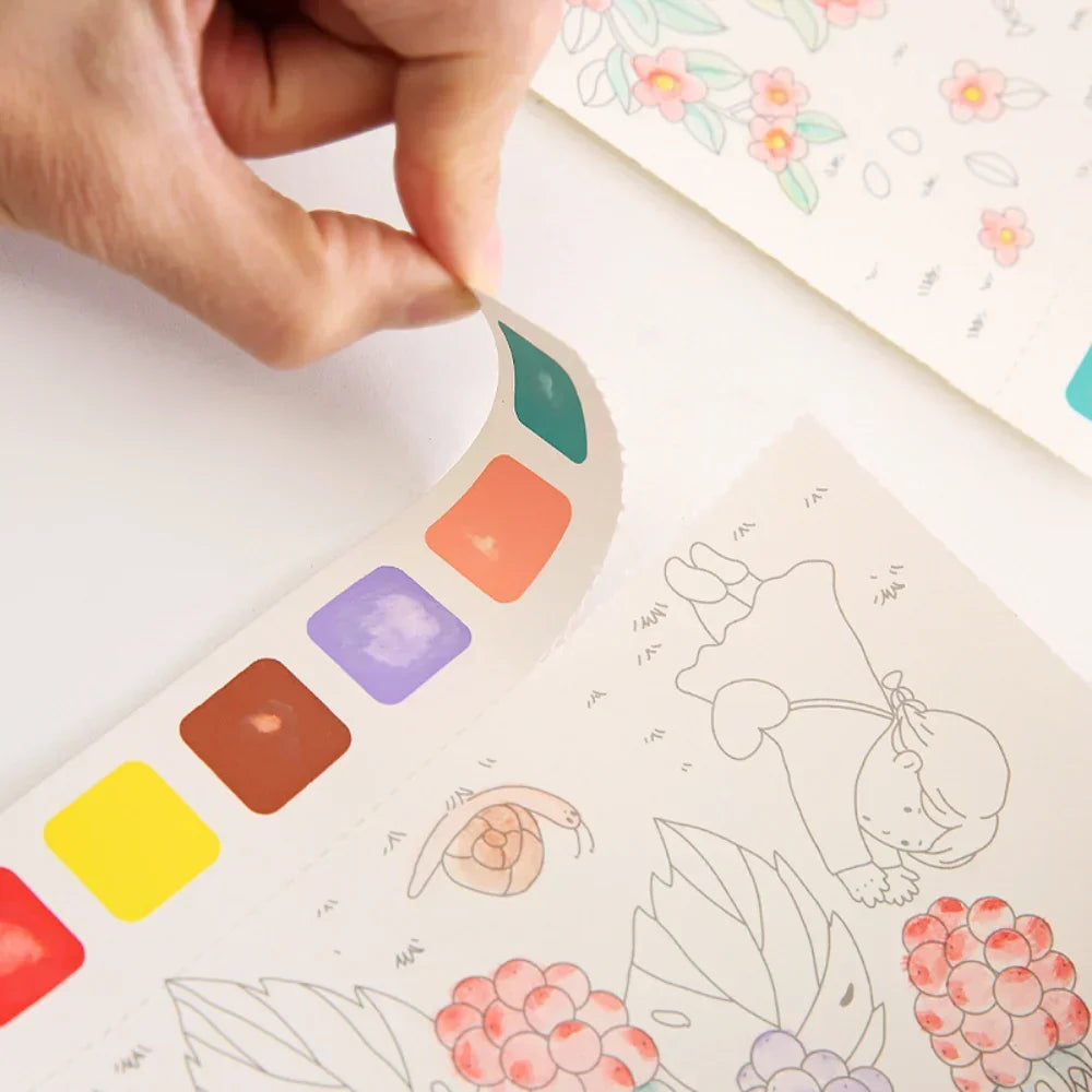 Creative Watercolor Painting Book for Kids