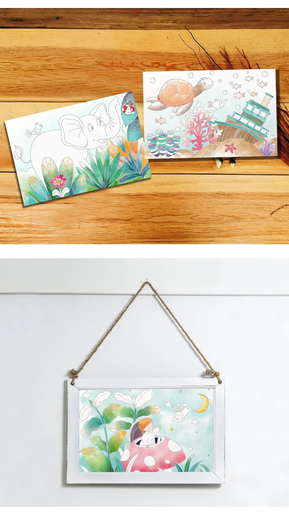 Creative Watercolor Painting Book for Kids