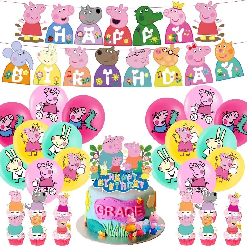 Peppa Pig Birthday Party Set