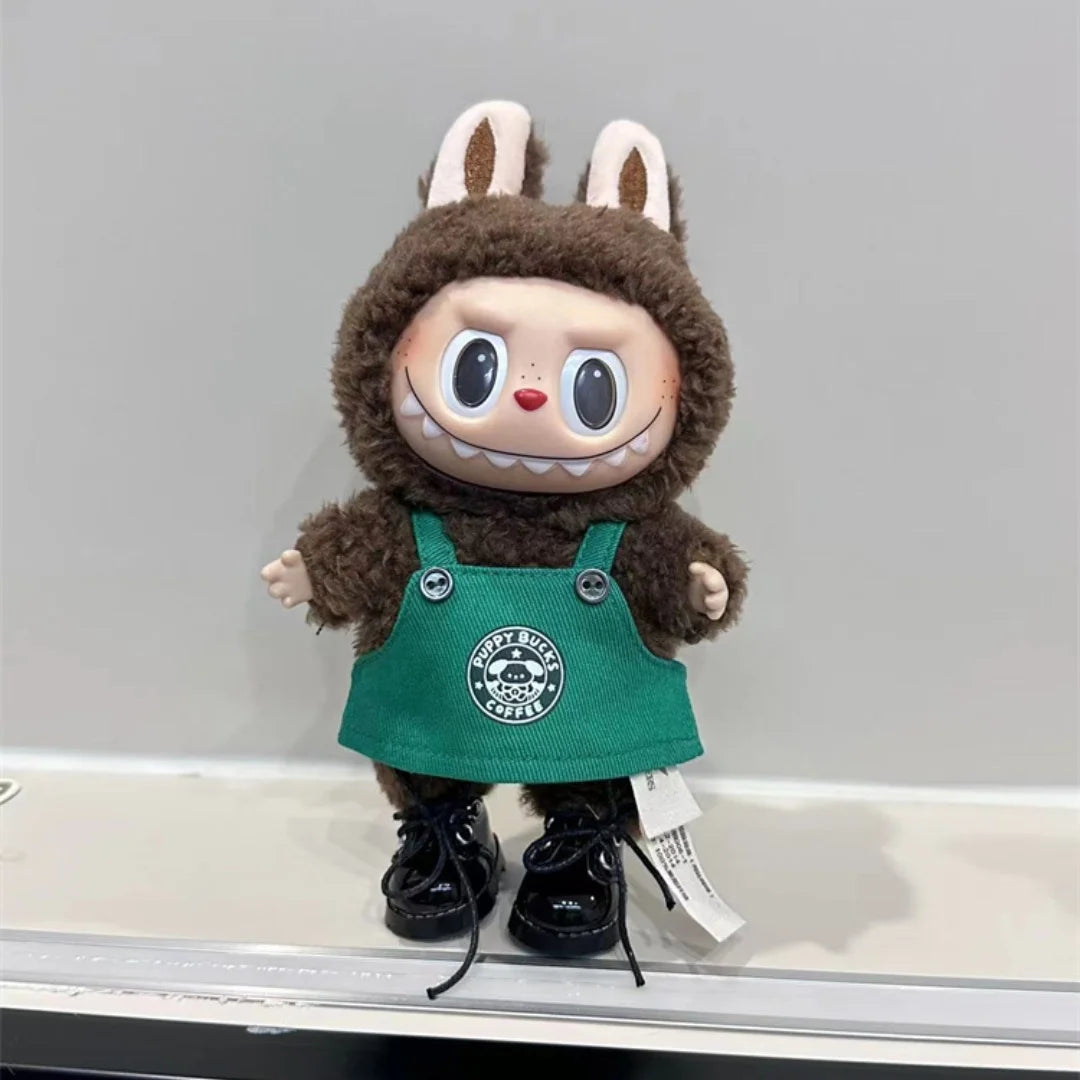 Labubu Green Coffee, Christmas Outfit  Set