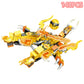 Prehistoric dinosaur-themed building block set