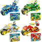 Prehistoric dinosaur-themed building block set