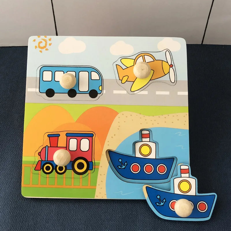 Montessori Wooden Baby Puzzle
