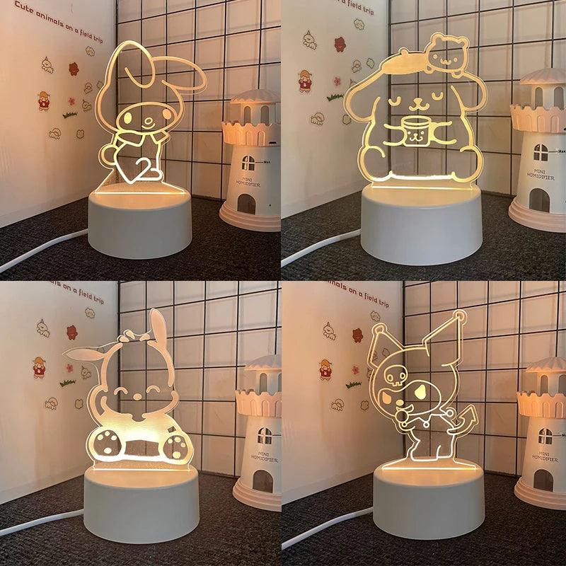 Hello Kitty KEROKERO KEROPPI My Melody Night Light