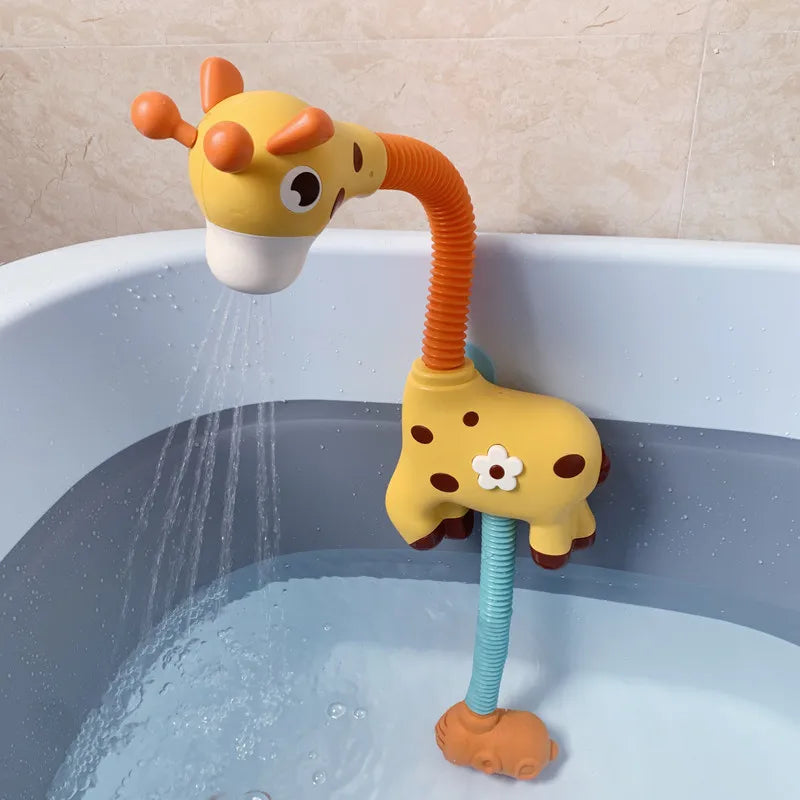 Giraffe Electric Spray Water Squirt Sprinkler Baby Bath Toys