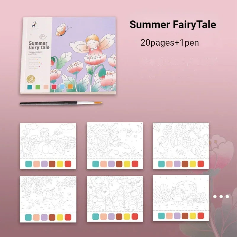 Creative Watercolor Painting Book for Kids