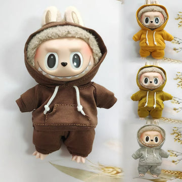 Labubu Doll Outfit Set – Hoodie, Pants & Shoes