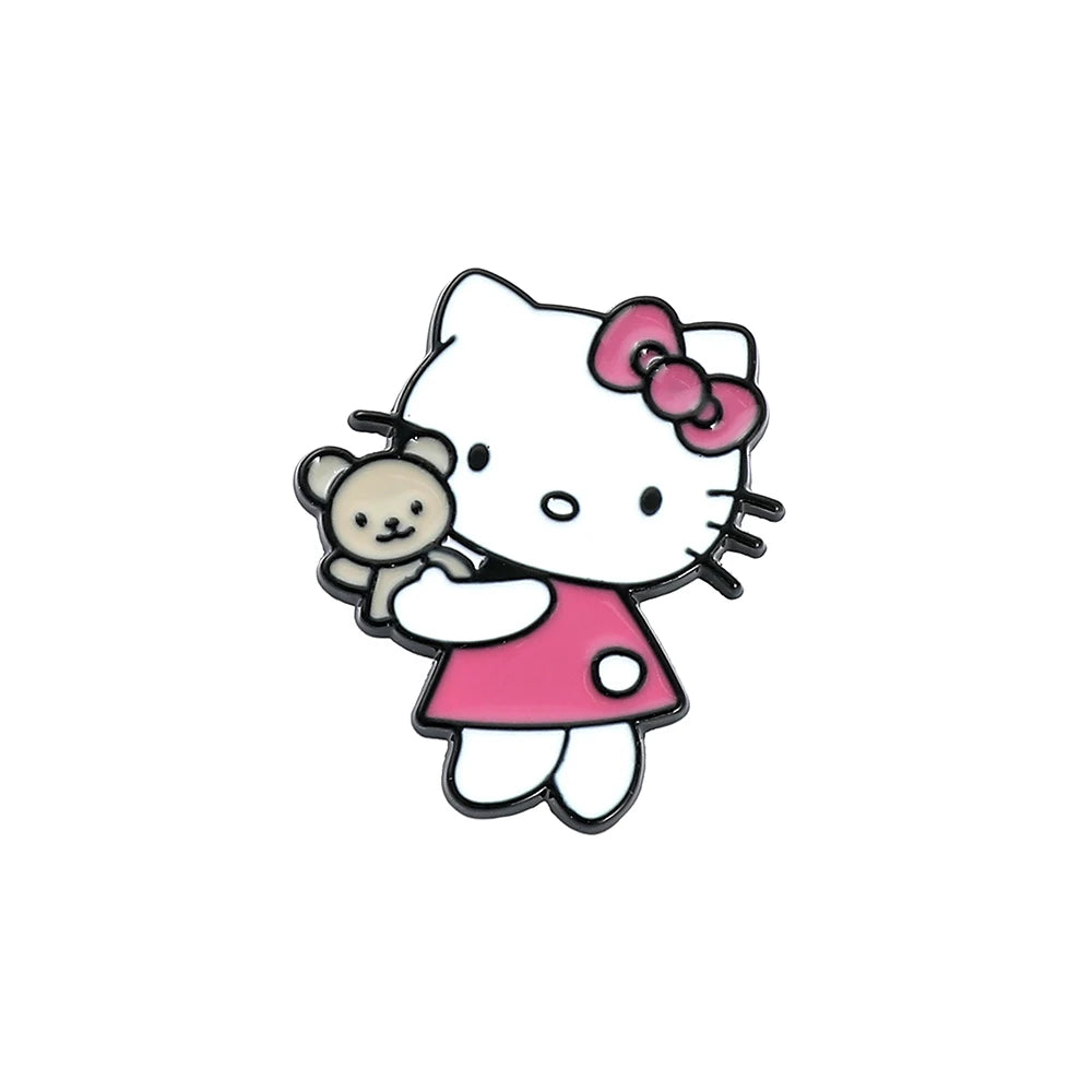Anime Kitty Cat Enamel Brooch
